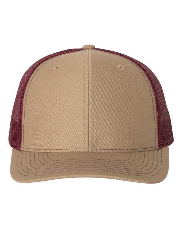 Split Khaki / Burgundy 112 TRUCKER