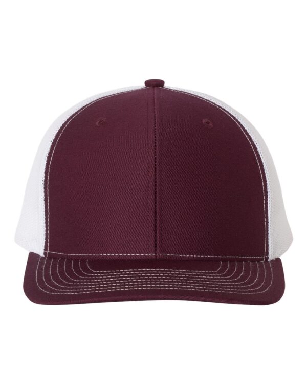 Split Maroon / White 112 TRUCKER